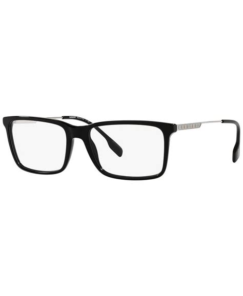 burberry be2339f|Burberry BE2339F Men's Rectangle Low Bridge Fit Eyeglasses.